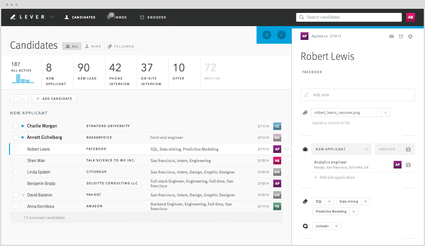 Lever: Hire more in less time